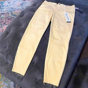 Liverpool Gia Glider Crop Canary Yellow; NWT